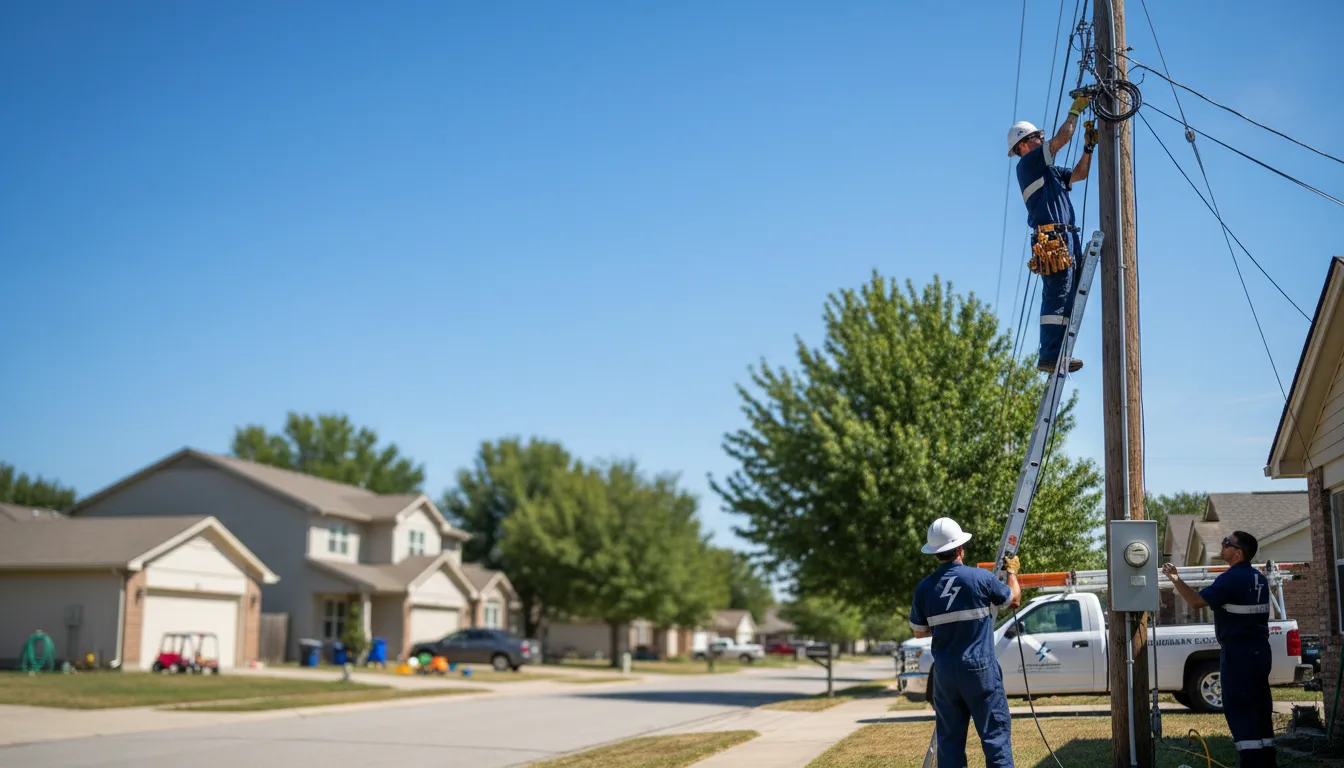 Residential electrician providing installation services in Crescent, IA